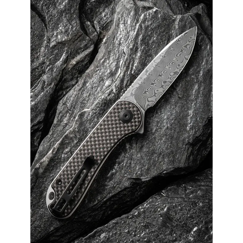 Ніж Civivi Elementum, Damascus, Carbon Fiber/G10 (C907DS) - фото 9