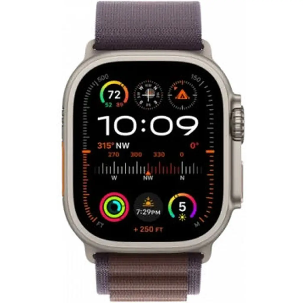 Смарт годинник Apple Watch Ultra 2 GPS plus Cellular 49mm Titanium Case with Indigo Alpine Loop Large (MREW3) - фото 2