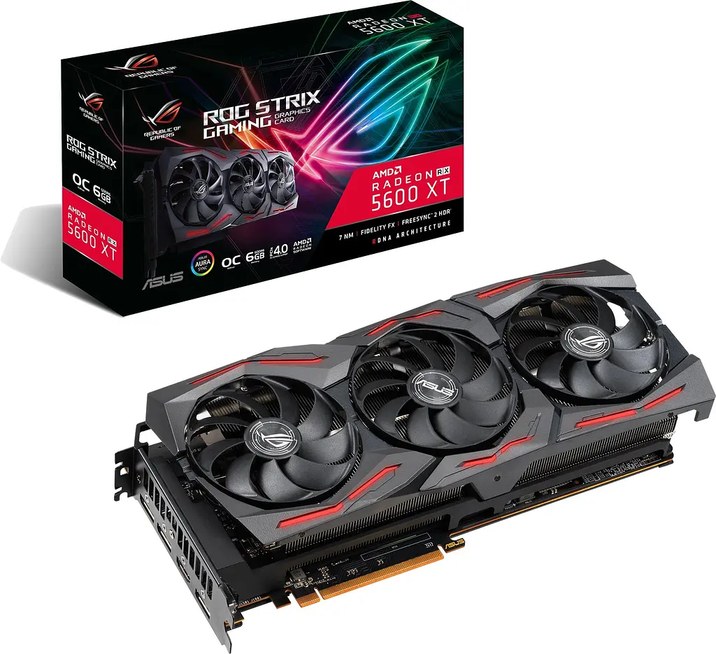 Відеокарта AMD Radeon RX 5600 XT 6GB Asus ROG Strix Gaming (ROG-STRIX-RX5600XT-O6G-GAMING) Б/В - фото 2