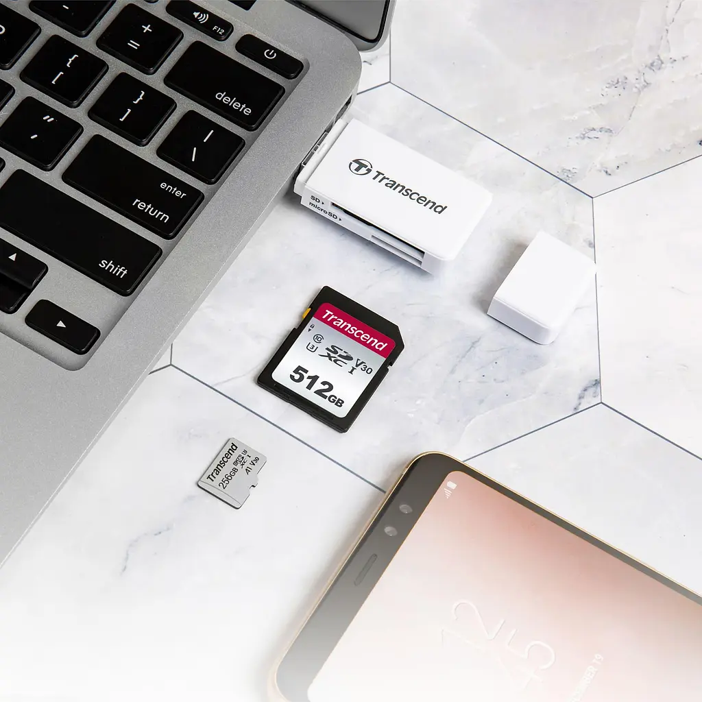 Кардрiдер Transcend USB 3.0 microSD/SD White (TS-RDF5W) - фото 3