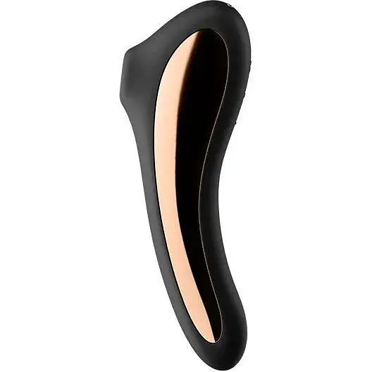 Вакуумный стимулятор с вибрацией Satisfyer Dual Kiss Чорний - фото 2