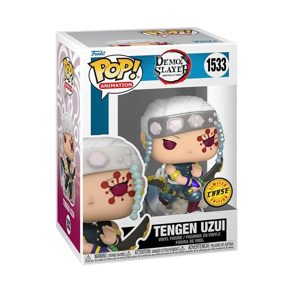 Фігурка Funko Pop Chase Клинок, що розсікає демонів Тенген Удзуі Demon Slayer Tengen Uzui 10 см FP C DS TU 1533 - фото 3