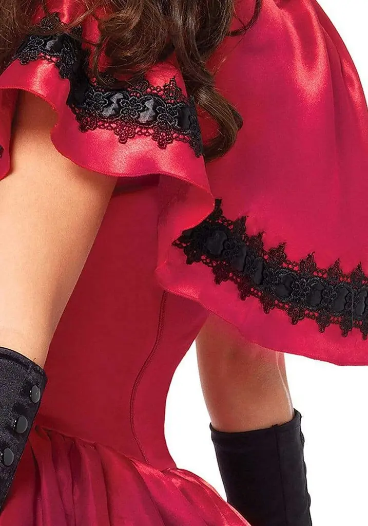Еротичний костюм Червоної шапочки Leg Avenue Gothic Red Riding Hood M, сукня, накидка - фото 4
