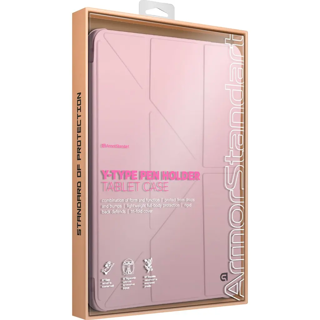 Чохол ArmorStandart Y-Type PEN для Apple iPad Air 10.9` (2020-2022)/Air 11` (2024-2026)/Pro 11` (2020-2022) Pink (ARM77529) [142403] - фото 8