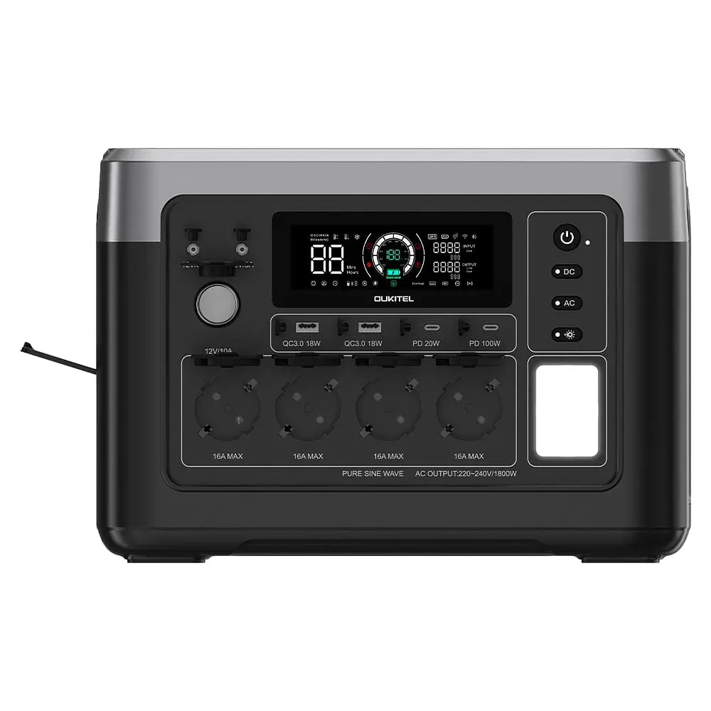 Портативна зарядна станція OUKITEL P1000E PLUS 1800W 1024Wh (42-00276) - фото 5