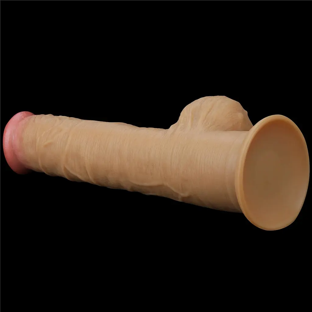 Фалоімітатор Lovetoy Handle Cock 12.5'', 32.8 см (тілесний) - фото 3