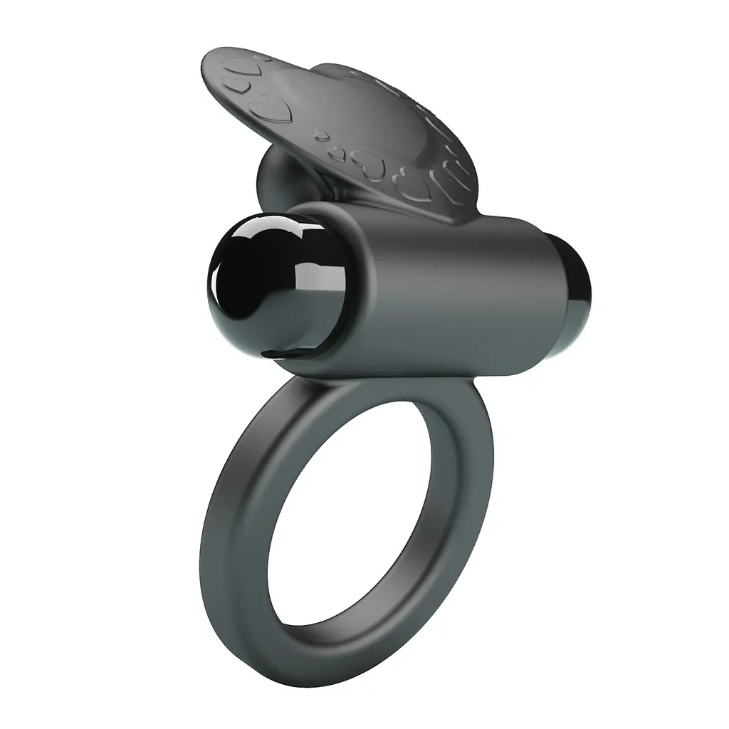 Віброкільце Pretty Love Vibrant Penis Ring Debonaire 8.5 см чорний - фото 5