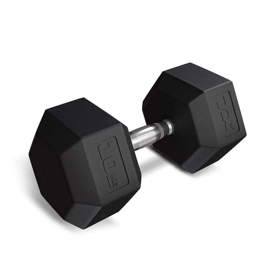 Гантеля шестигранна прогумована TX-100RD Trex Sport 10кг
