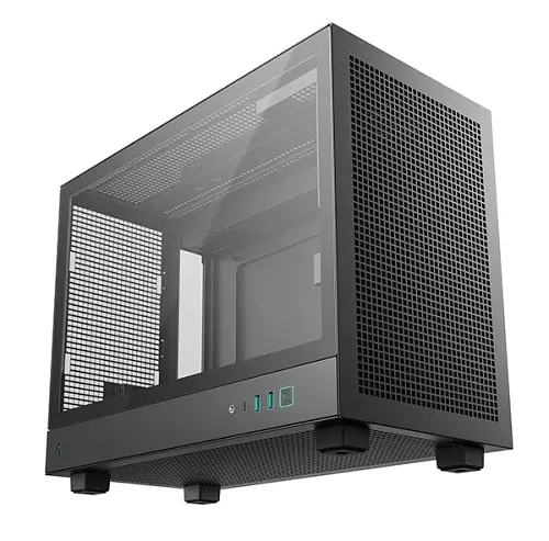 Корпус DeepCool CH160 PLUS Black без БЖ Mini Tower MicroATX / Mini ITX 1xType-C / 2xUSB 3.0 макс. CPU - 164 мм / GPU - 342 мм бічна панель із загартованого скла (R-CH160-BKNGM0-G) - фото 2