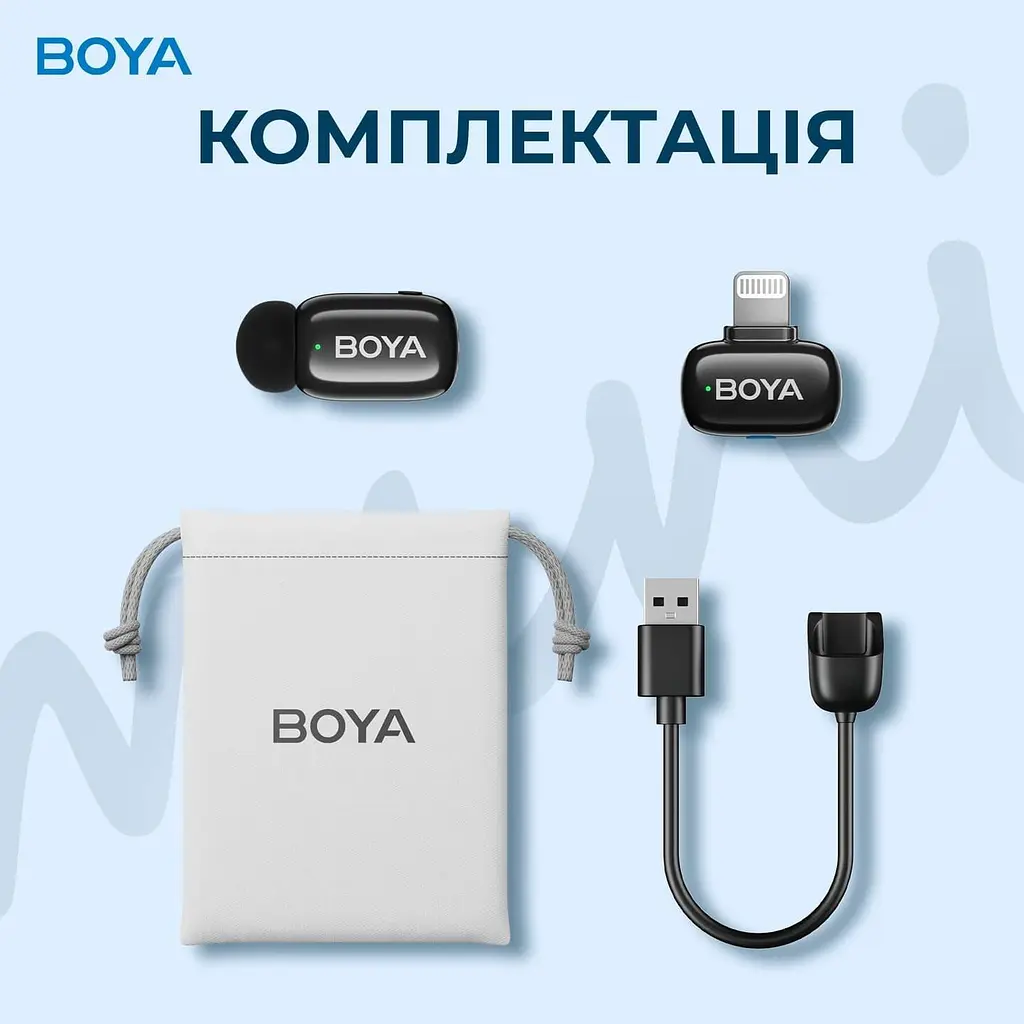 Мікрофон Boya mini-16 Lightning Black (mini-16) - фото 14