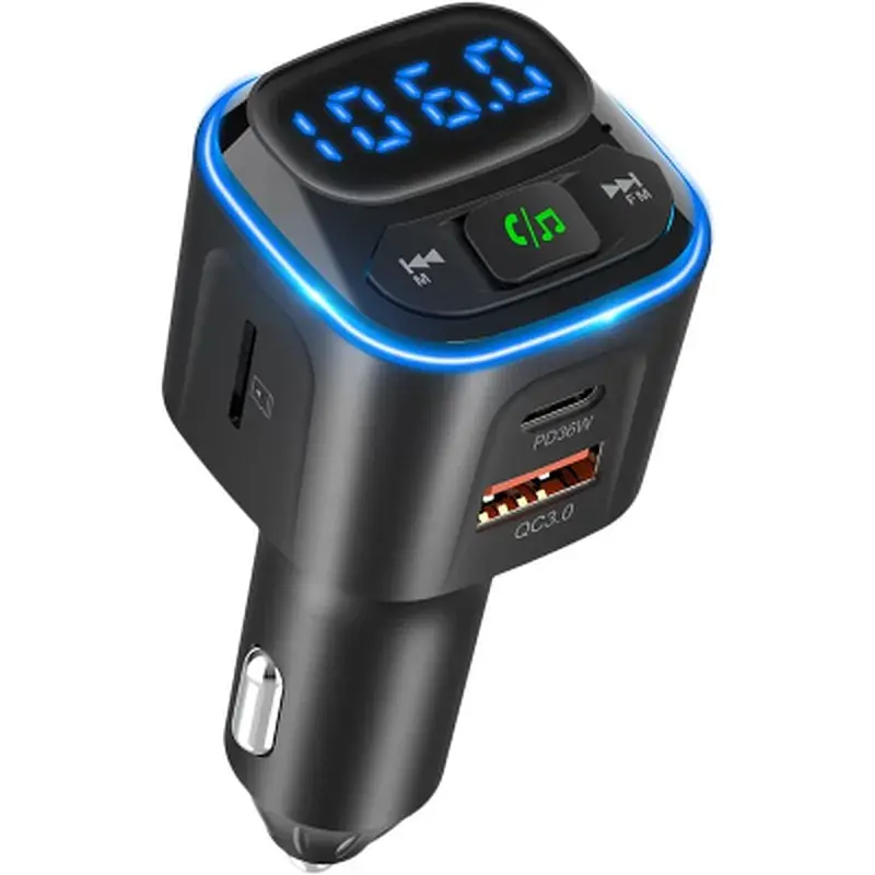 FM модулятор Gelius Tune GP-FMT051 (PD/QC) 36 Watt Black (GP-FMT051) - фото 5