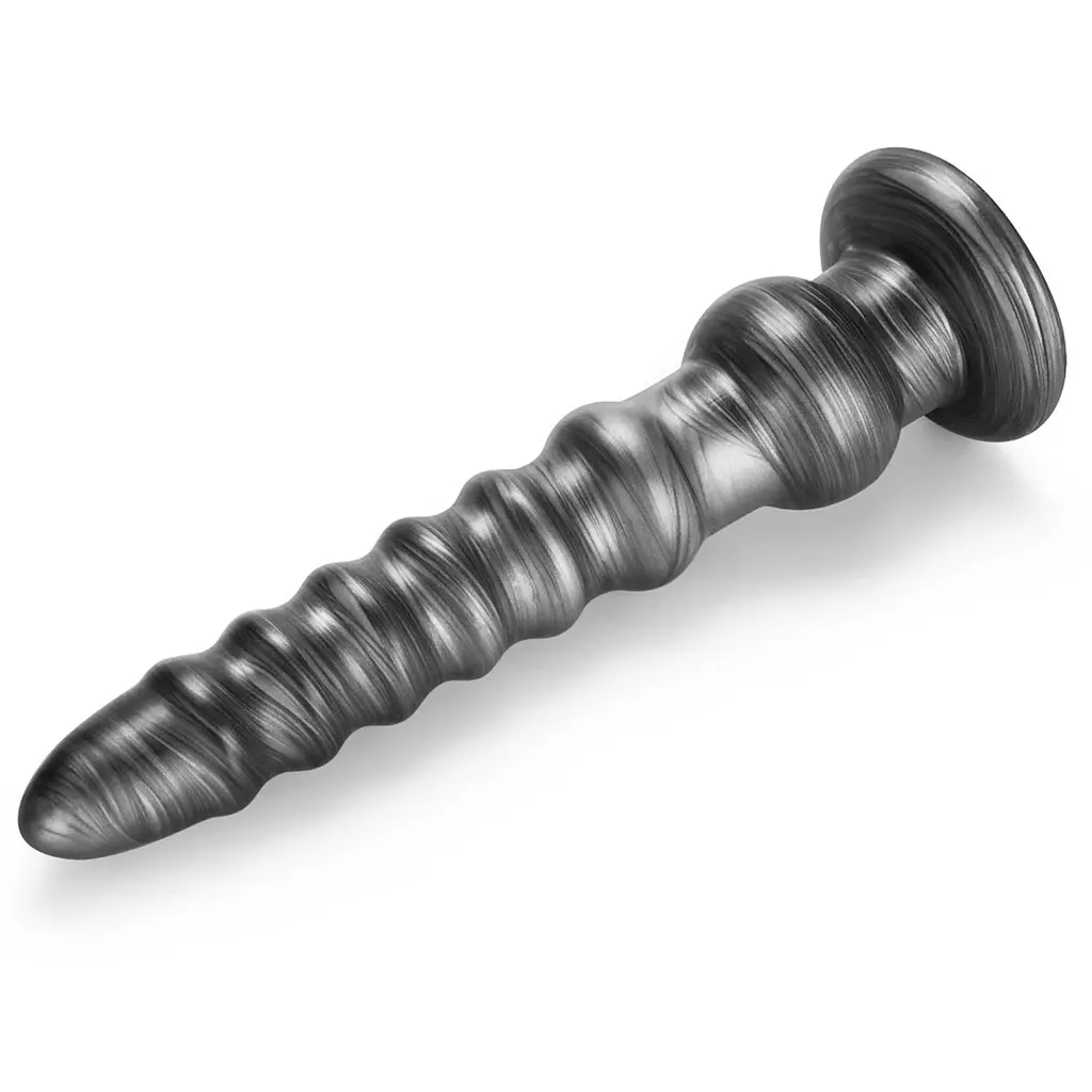 Вибратор King Sized Vibrating Vibrax Slider 12.5" 32.3 см серый - фото 6