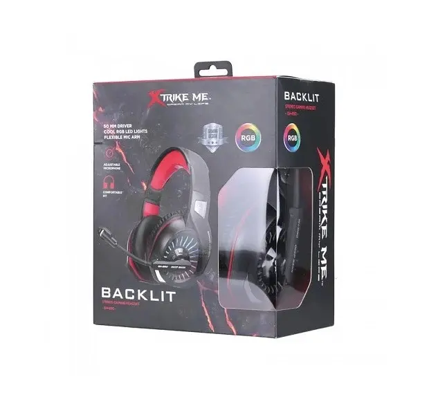 Проводные игровые наушники Xtrike Me Gaming RGB Backlight GH-890, USB, 3.5mm, 2.2m, black - фото 5