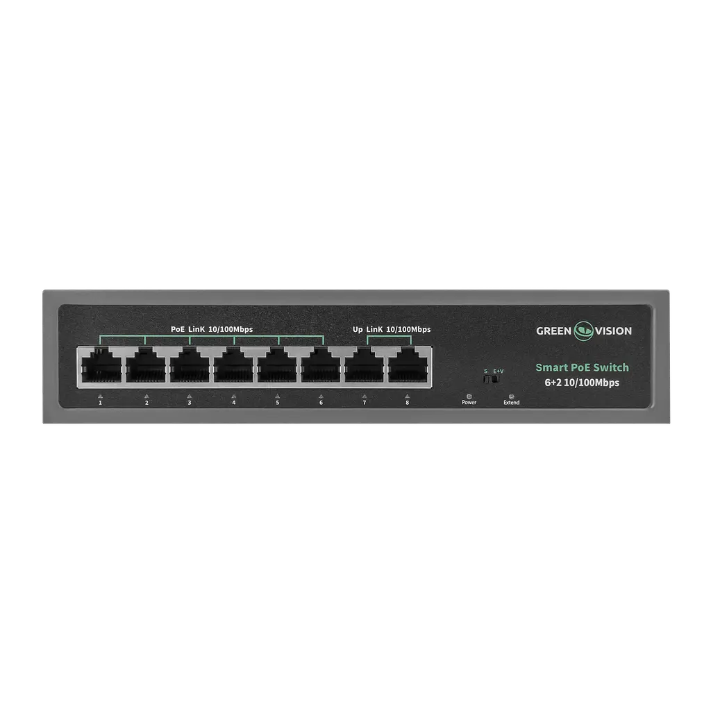 Комутатор мережевий GV-014-D-06+2P POE - фото 3