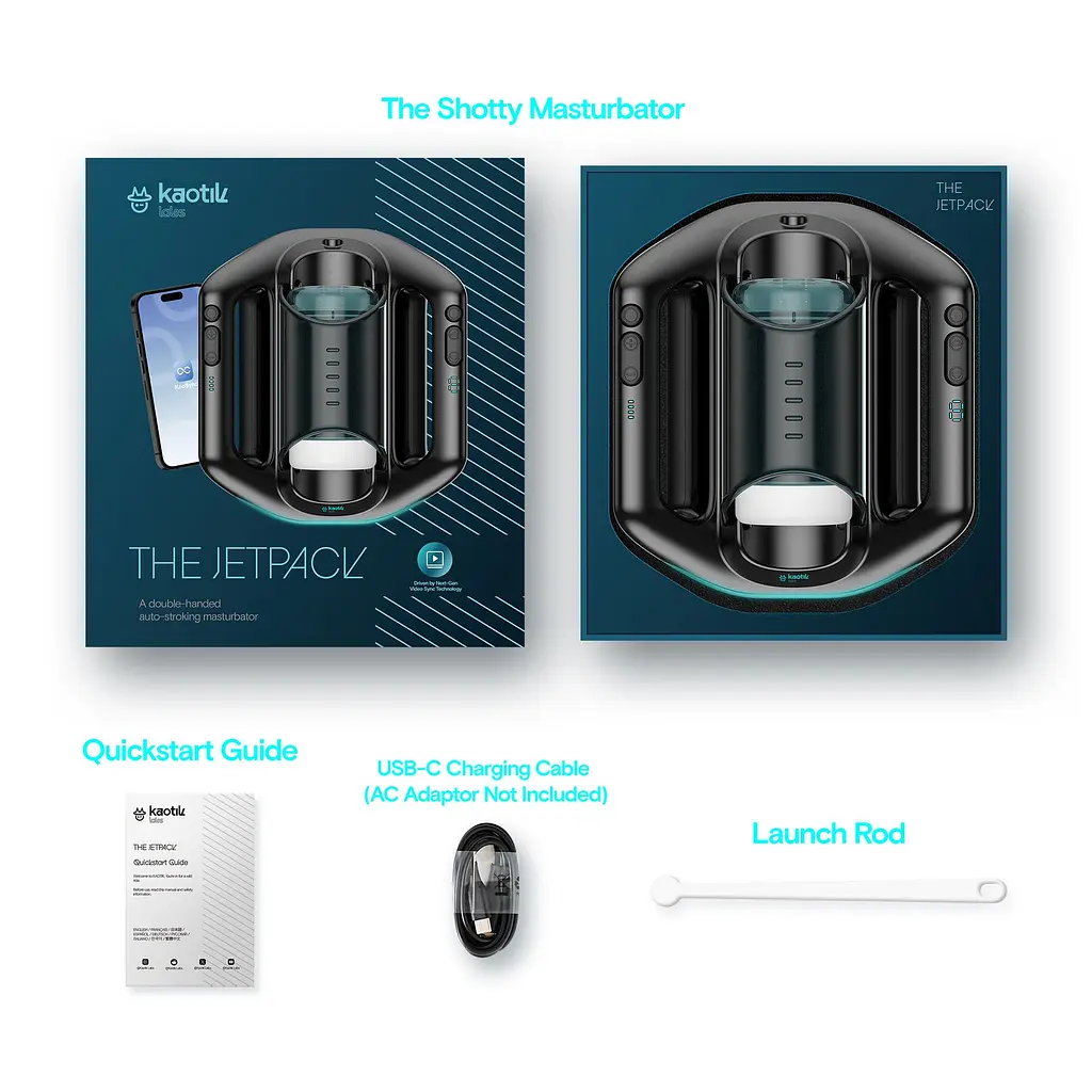 Смарт-мастурбатор Kaotik Labs The Jetpack, режим edging, дуже потужний, імітація фрикцій - фото 7