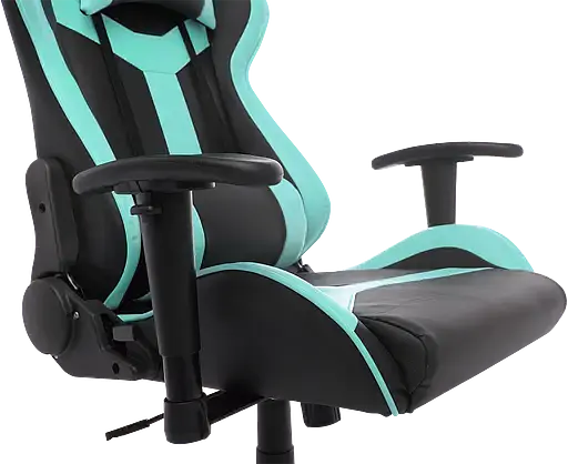 Геймерское кресло GT Racer черное с ментоловым (X-2527 Black/Mint) - фото 8