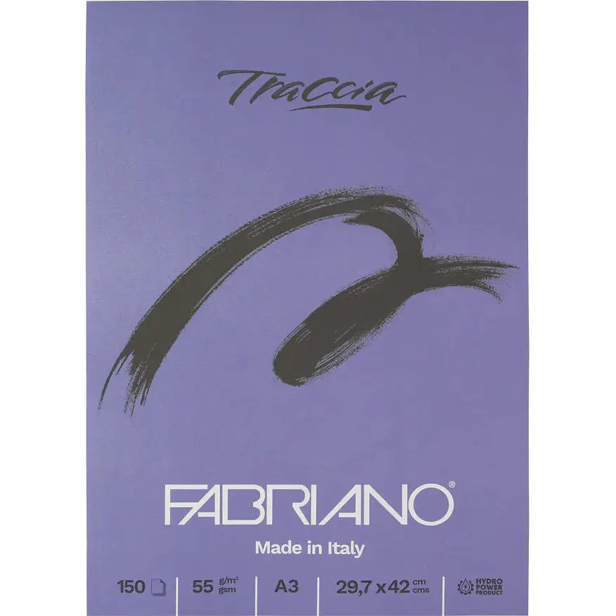 Блок бумаги для графики и каллиграфии Fabriano Traccia А3 5 5г/м2 150 листов - фото 7