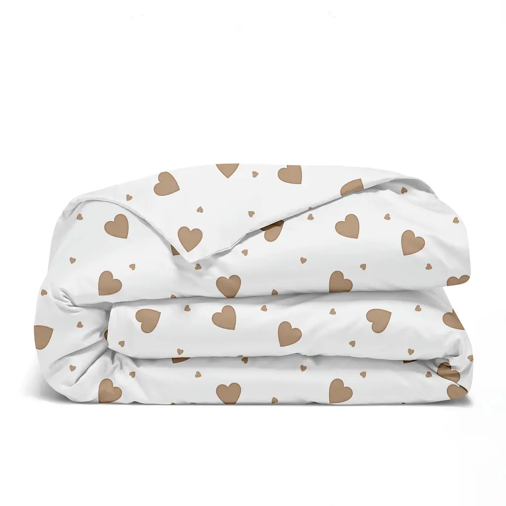Дитяча постільна білизна в ліжечко BEIGE HEARTS COSAS (4822052399743) - фото 3