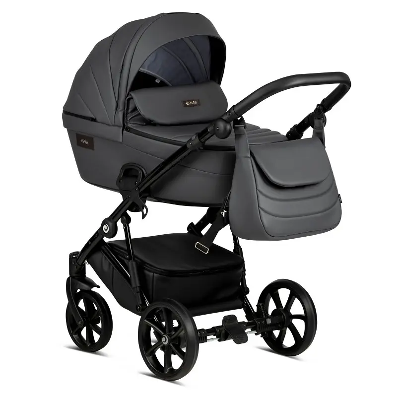 Коляска універсальна Tutis Viva 4 2 в 1 Leather Shadow grey - фото 2