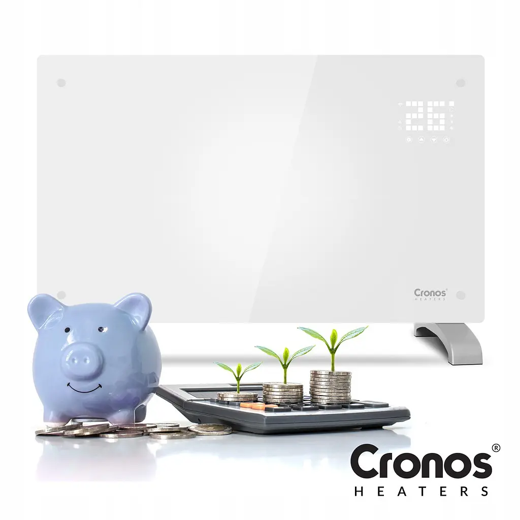 Конвекторный обогреватель Cronos Heaters 2в1 2000W Wi-Fi White - фото 10