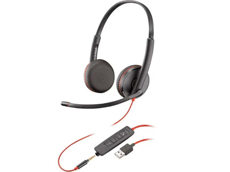 Навушники з мікрофоном POLY BlackWire C3225 USB-A HS Stereo (80S11AA)