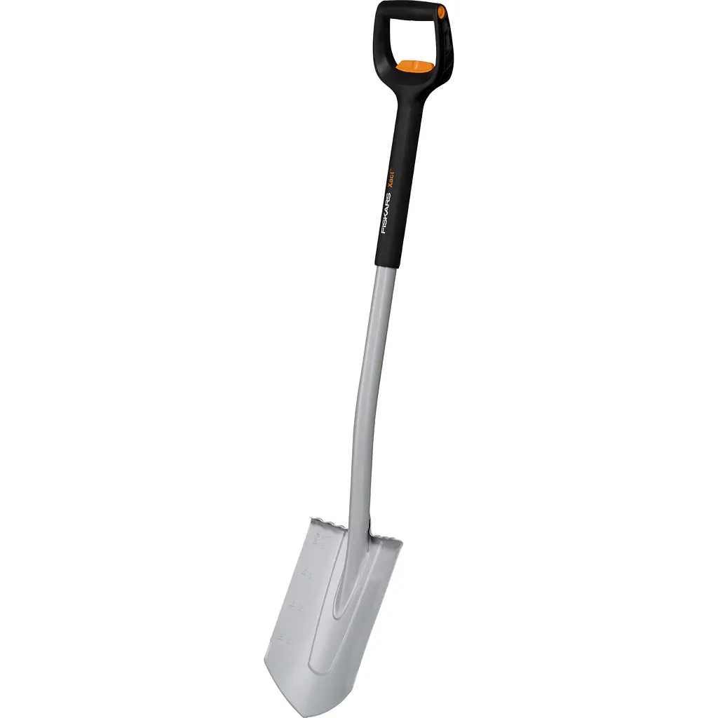 Лопата з заокругленим лезом Fiskars Xact телескопічна (1066732) - фото 3