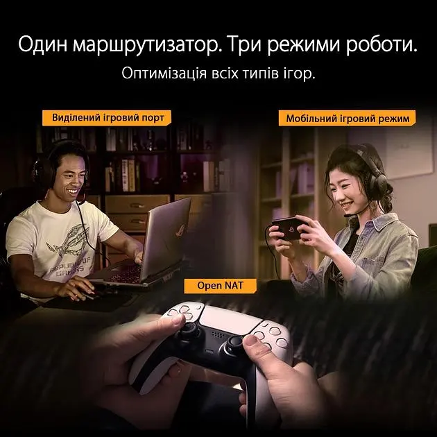 ASUS Маршрутизатор TUF-AX6000 4xGE LAN 1x2.5GE LAN 1x2.5GE WAN 1xUSB3.2 MU-MIMO OFDMA MESH gaming AURA RGB - фото 9