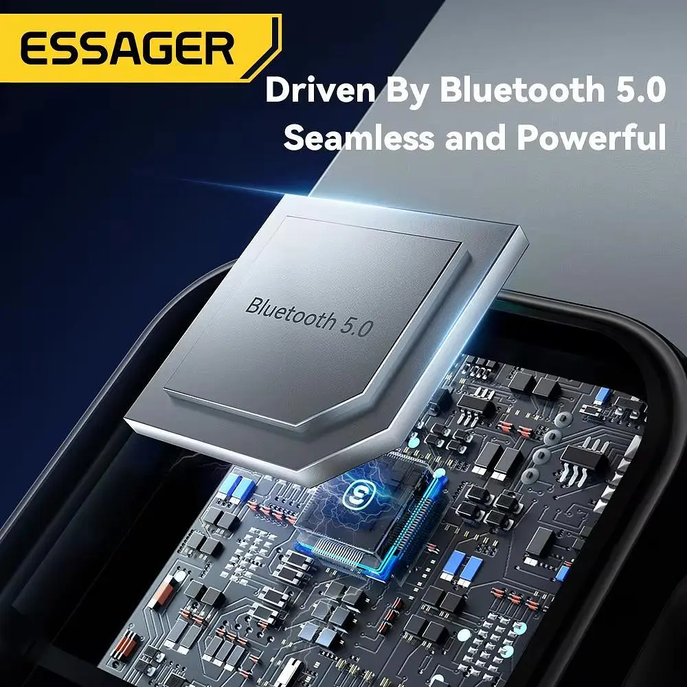 Bluetooth-адаптер Essager Bluetooth 5.0 автомобільний приймач AUX з мікрофоном (EBT-YH01-P) - фото 6