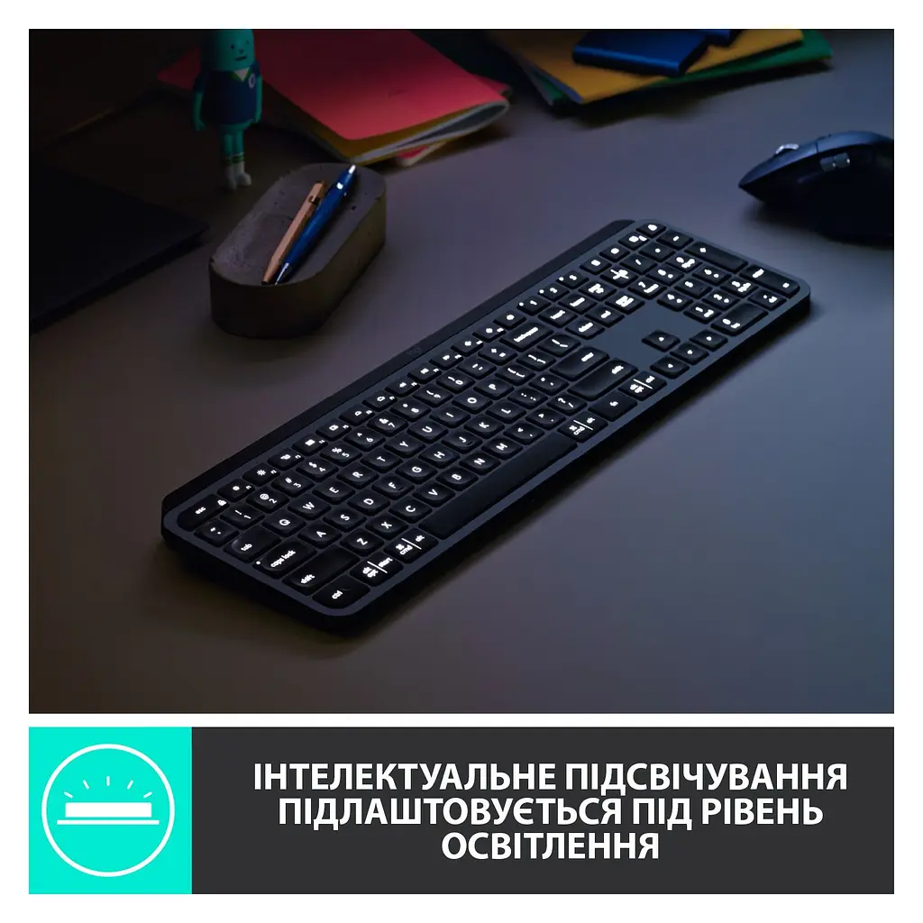 Клавіатура Logitech MX Master Keys for Business Graphite US (920-010251) - фото 11
