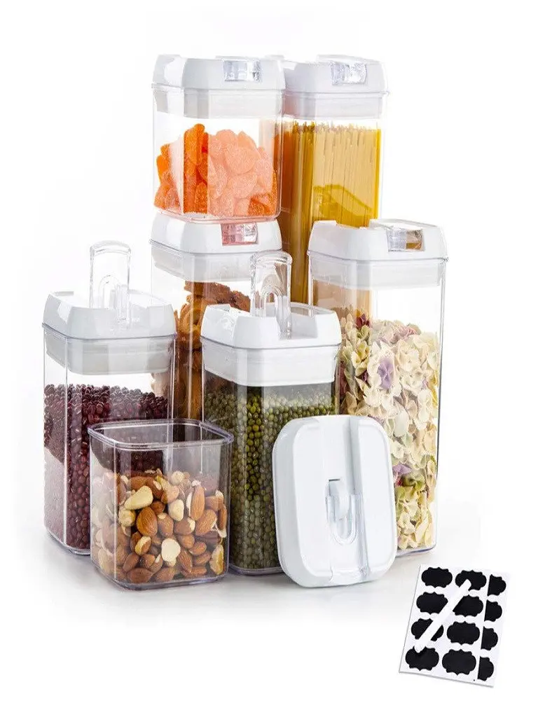 Набір контейнерів FOOD Storage Container Set для зберігання їжі, сипких та круп • 7 ємностей з герметичними кришками - фото 3