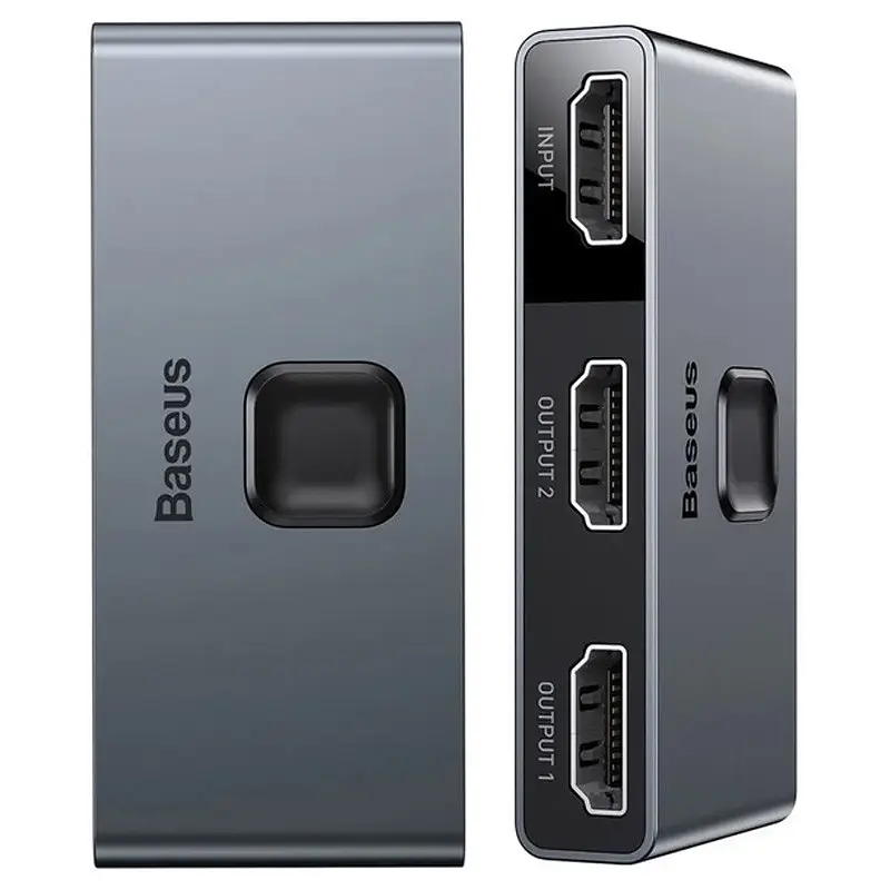 Перехідник HUB Baseus Matrix HDMI Splitter (CAHUB-BC0G) Space Gray - фото 3