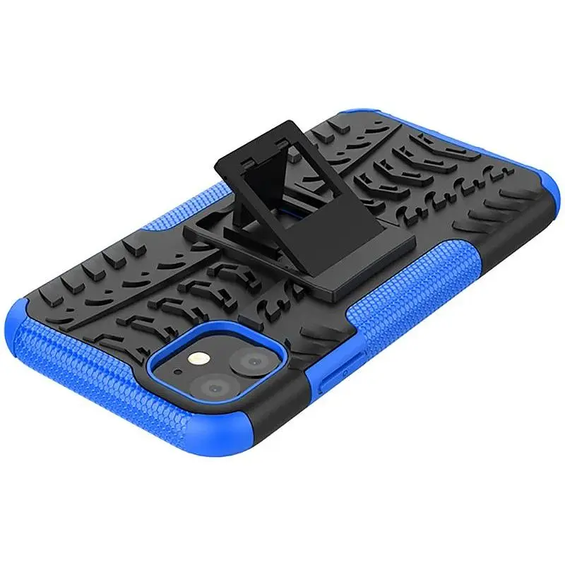 Чохол-накладка Toto Dazzle Kickstand 2 in 1 Case Apple iPhone 11 Blue - фото 7