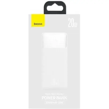 Портативний акумулятор Baseus Bipow Digital Display OE 20000mAh 20w (PPBD050302) білий - фото 7