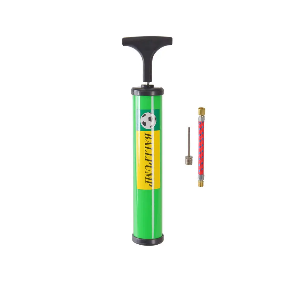 Ручний насос для м'ячів N41504(Green) 25 см голка для накачування та гнучкий шланг