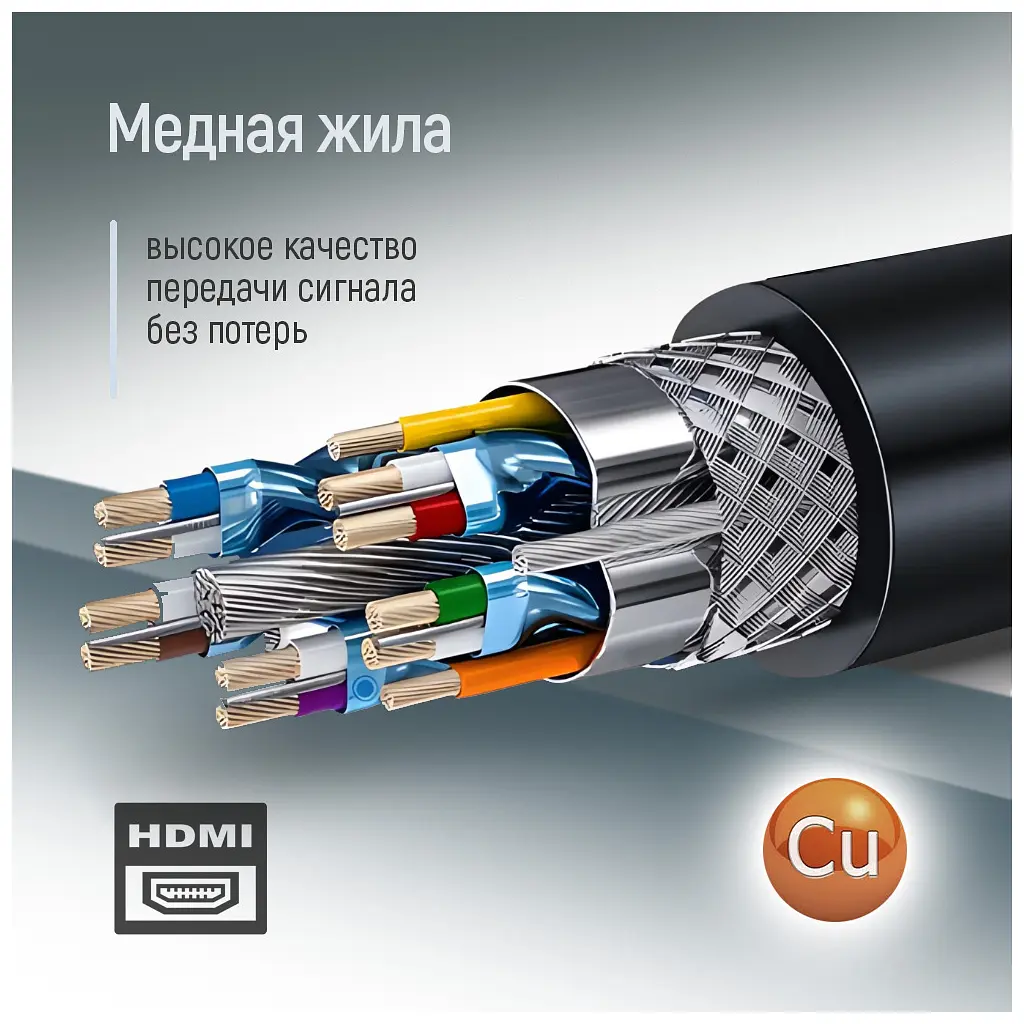 Кабель мультимедійний HDMI M to HDMI M 1.5m V2.0 4K60Hz black ColorWay (CW-CBHD078-BK) - фото 9
