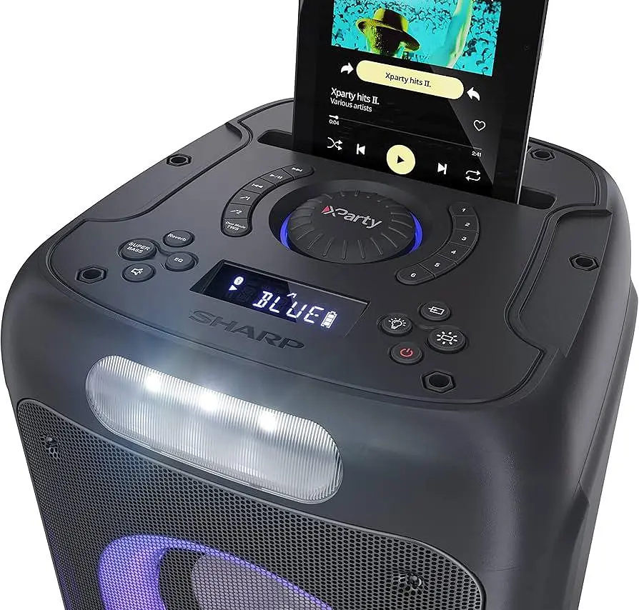 Портативна акустика Sharp PS-949 XpartyStreet Beat Party Speaker 132W з мікрофоном бездротова - фото 3