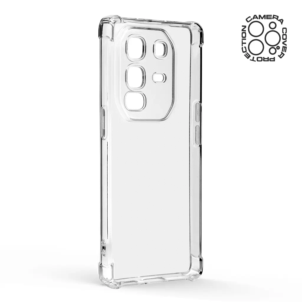 Прозрачный чехол для Infinix Note 50 Pro Plus 5G с защитой камеры и усиленными бортами, тонкий, силиконовый, бесцветный, ударопрочный, противоударный бампер с закрытой камерой, ArmorStandart (ARM85150) - фото 2