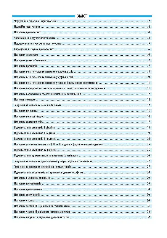 Довідник у таблицях. Українська мова. 7–11 класи - фото 2