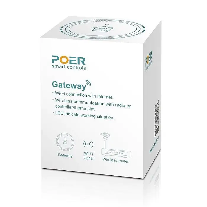 Wifi шлюз PTG10 для керування через інтернет термостатами Poer PTC10 / PTC16 / PTV30 (100407) - фото 2
