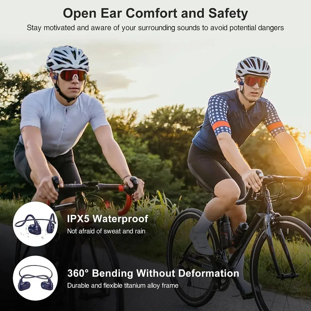 Навушники Giveet Open Ear Bluetooth 5.3 із вбудованим мікрофоном - фото 7