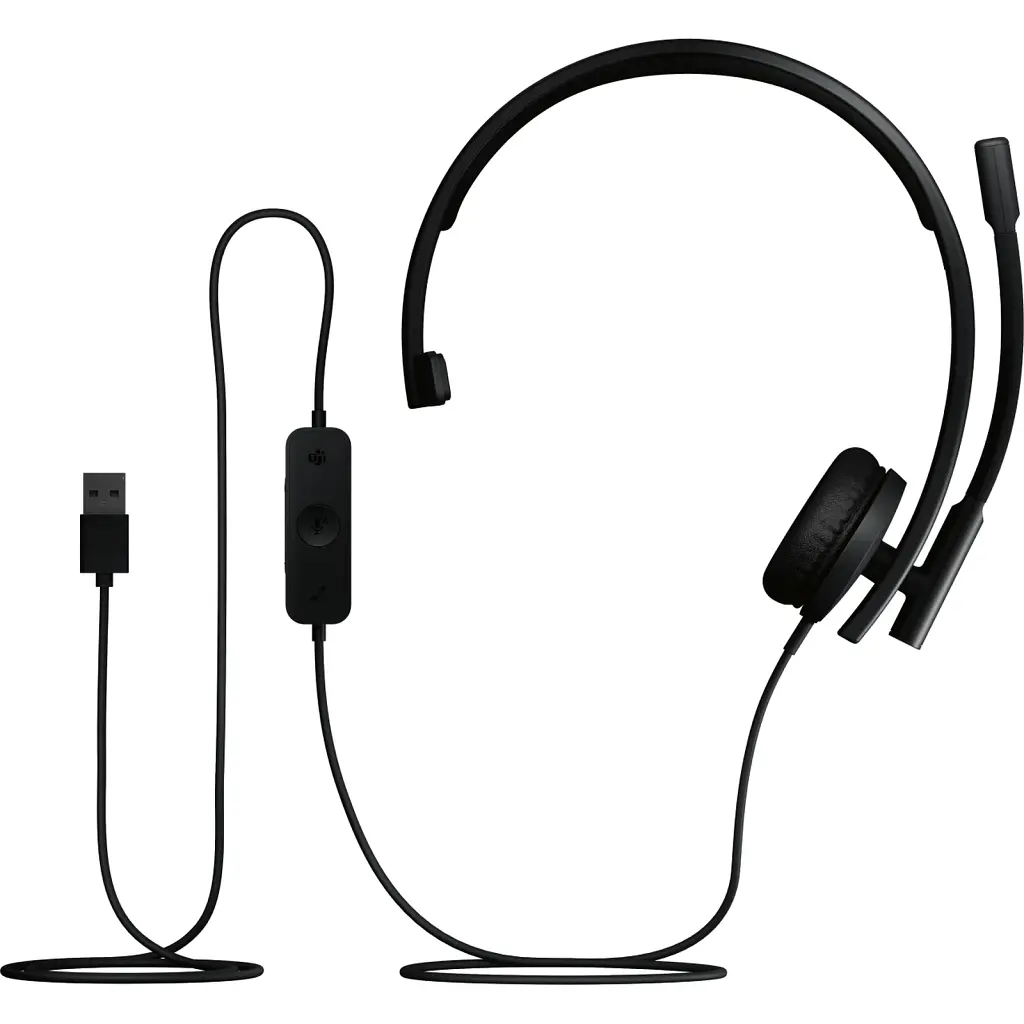 Навушники Logitech H570e Corded for Business Mono Teams USB-A Black (981-001426) - фото 5