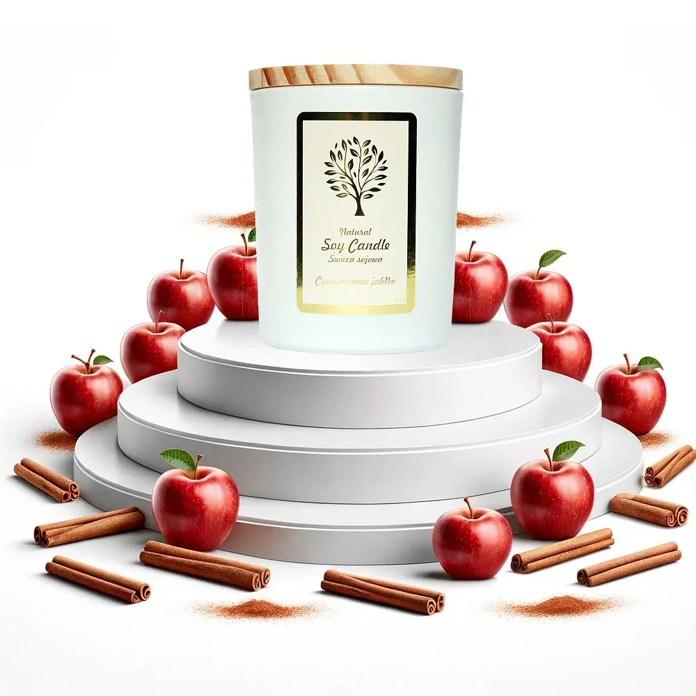 Свеча Aurora Natural Soy Candle яблоко с корицей 150 г - фото 2
