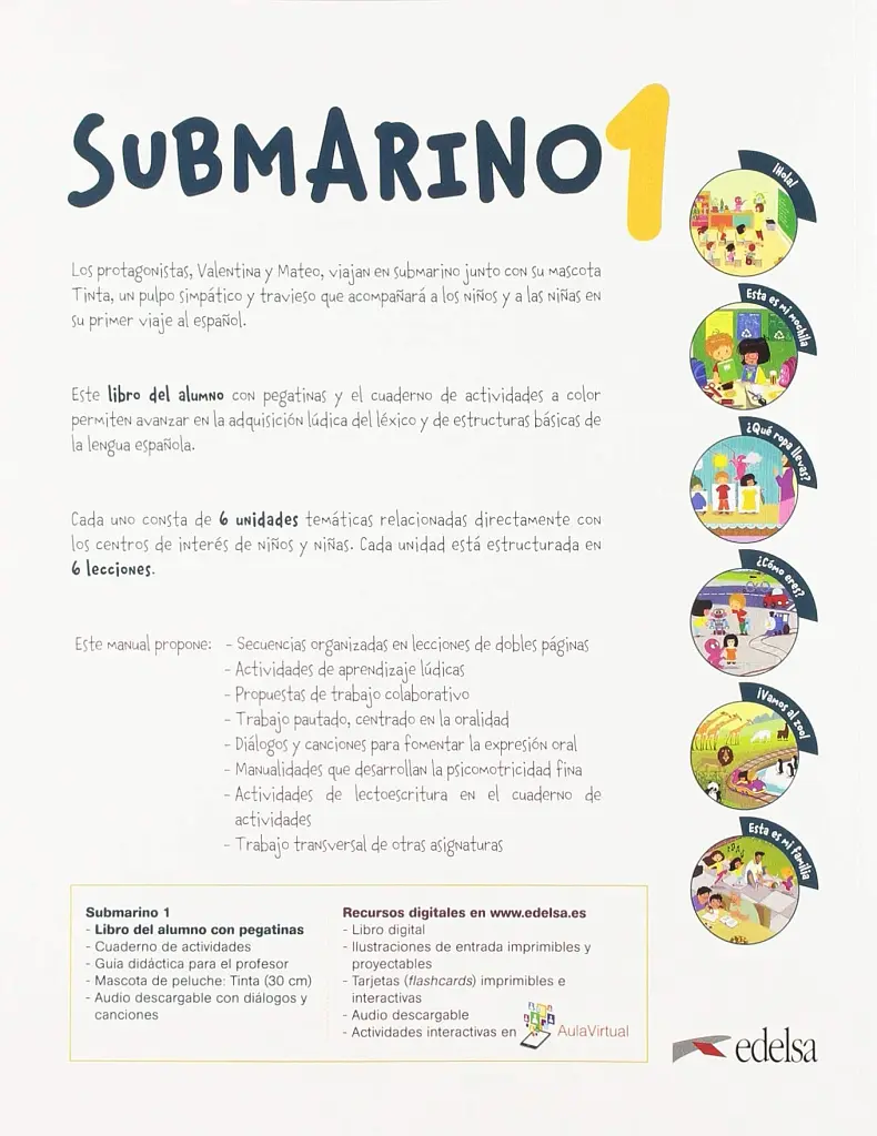 Submarino 1 Pack: Libro del alumno + Cuaderno de ejercicios + Audio descargable - Марія Євгенія Сантана - фото 2