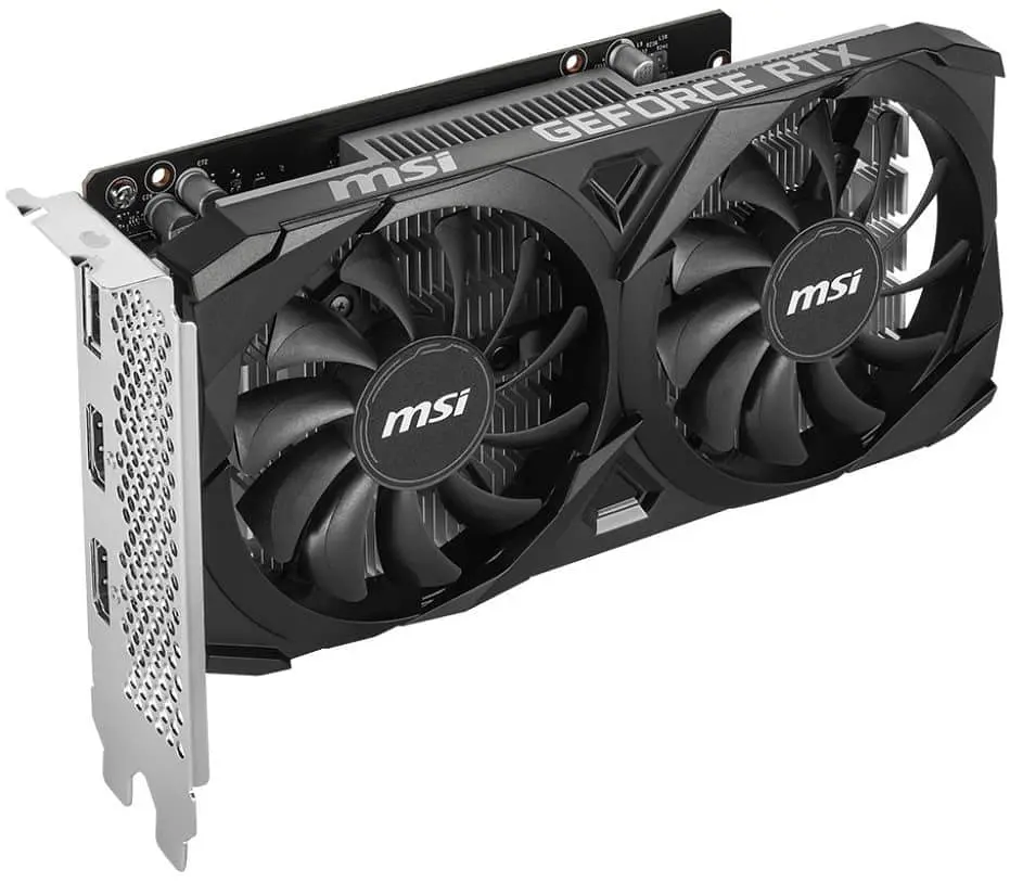 Відеокарта MSI RTX 3050 6G VENTUS 2X E OC (RTX 3050 VENTUS 2X E 6G OC) (GDDR6, 96 bit, PCI-E v4.0 x8) FR - фото 3
