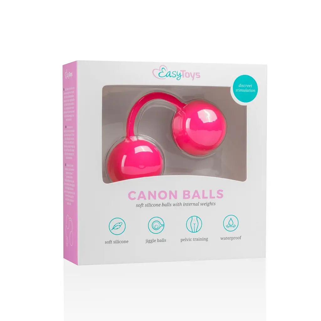 Вагінальні кульки зі зміщеним центром ваги Love Balls With Counterweight - Pink - фото 6