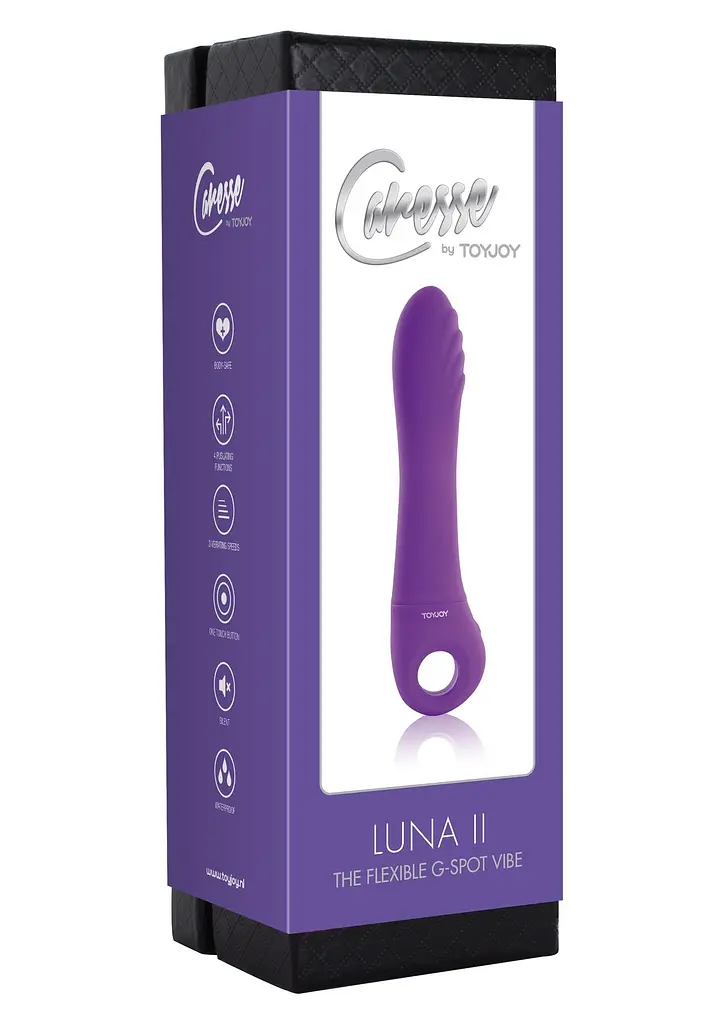 Вибратор Toy Joy Luna II Flexible Vibe 18.5 см пурпурный - фото 2