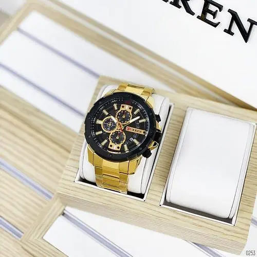Наручные часы мужские 8336 Gold-Black Curren acs0031456 - фото 5