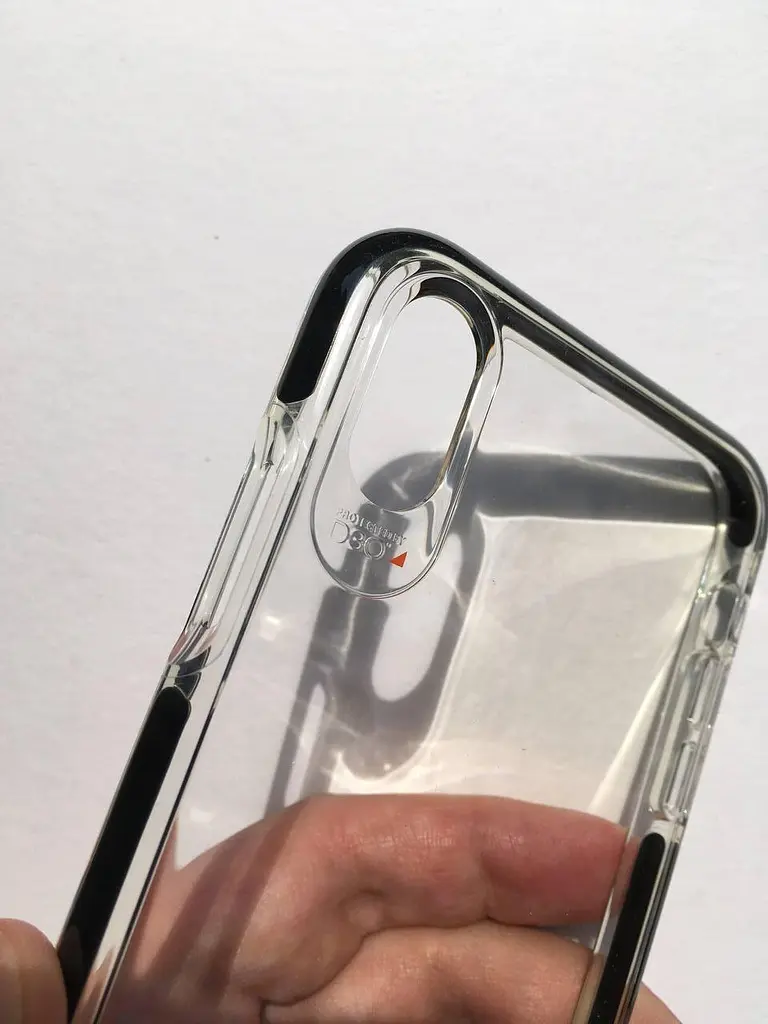 Оригинальный противоударный чехол для iPhone XS / iPhone X Gear4 Piccadilly D3O Black + Прозрачный - фото 8