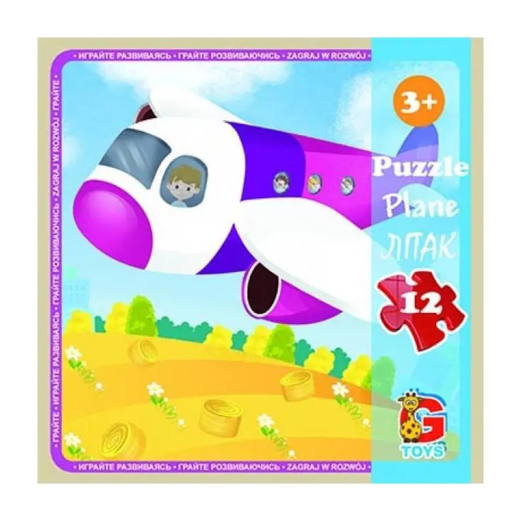 Пазли дитячі картонні G-Toys Транспорт 12 ел. (IP-177-P-743)