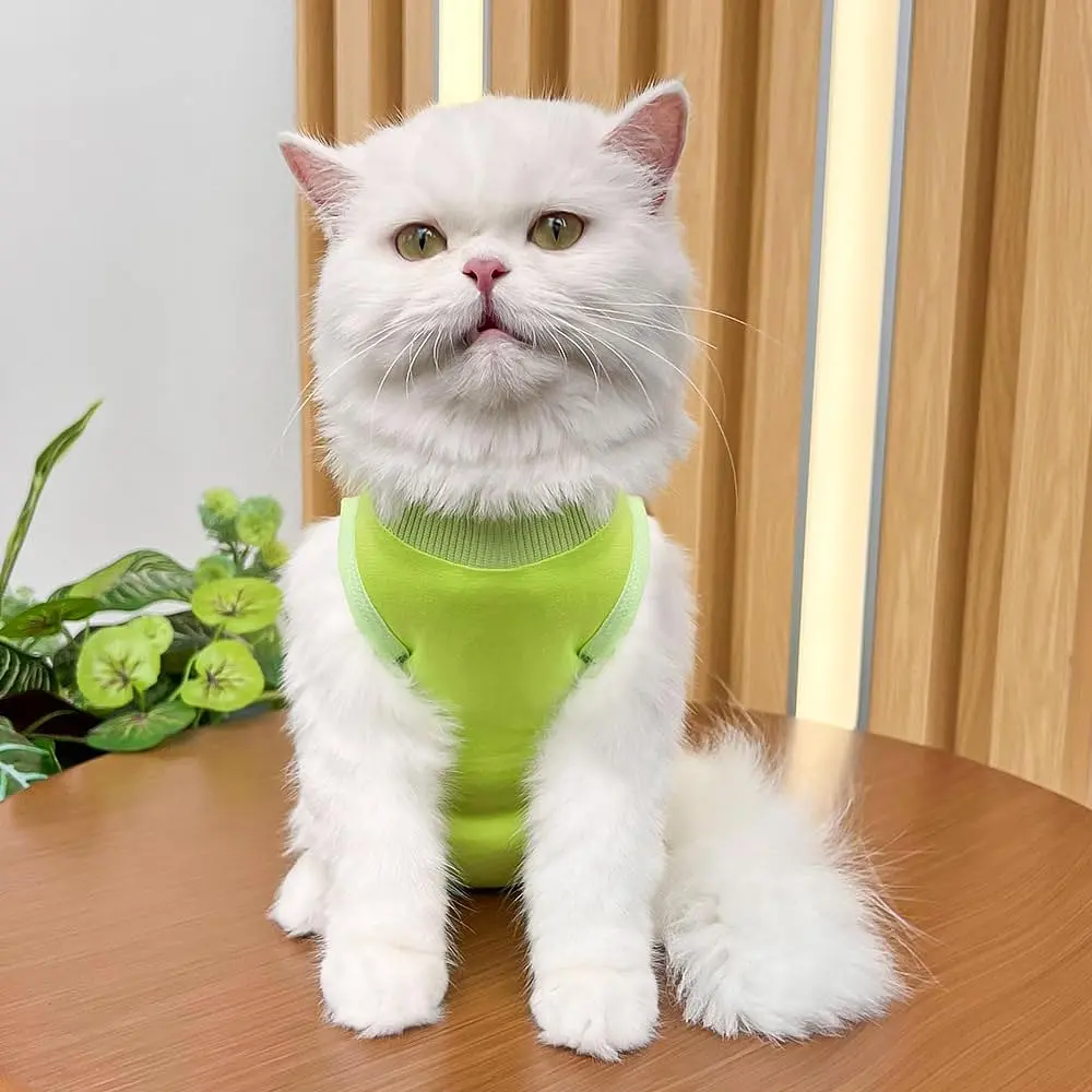 Одяг для котів після операції Holley Light Green L - фото 4